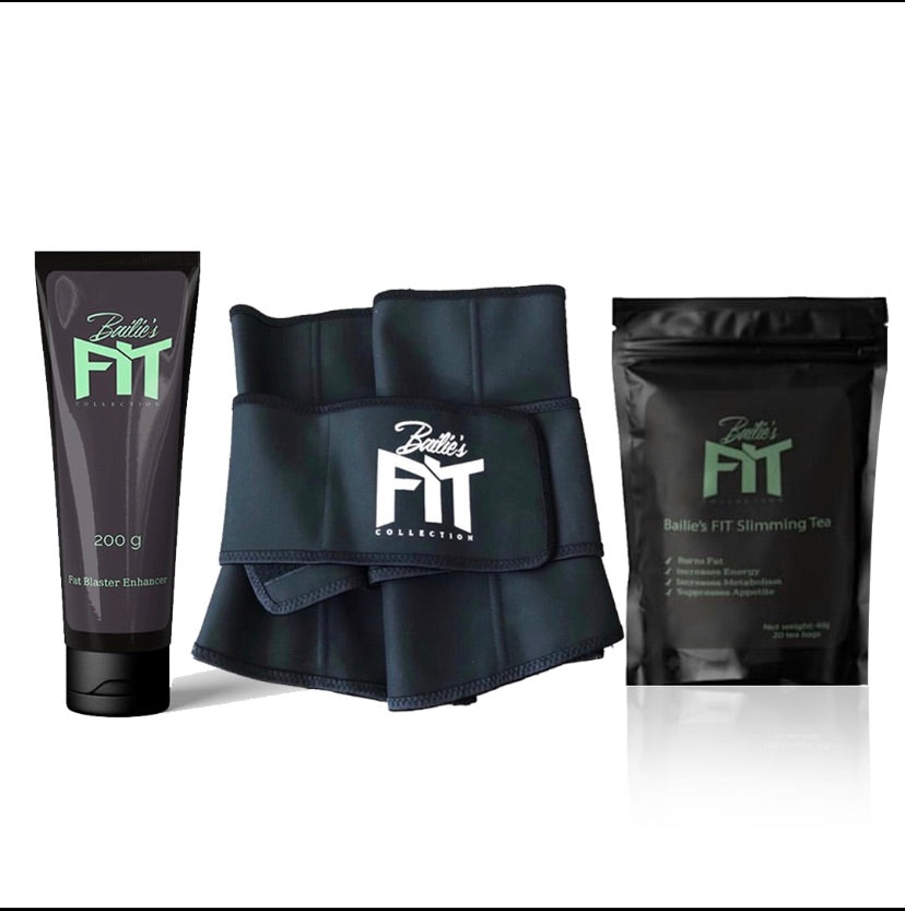 BAILIESFIT BELT + BAILIESFIT TEA + ANTI CELLULITE CREAM