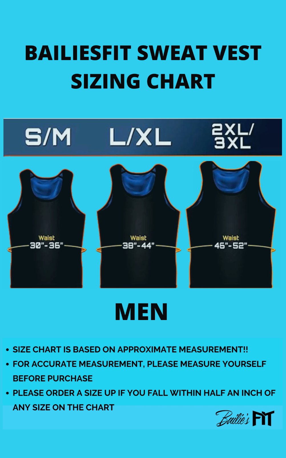 Bailie's FIT SWEAT TANK (Men)