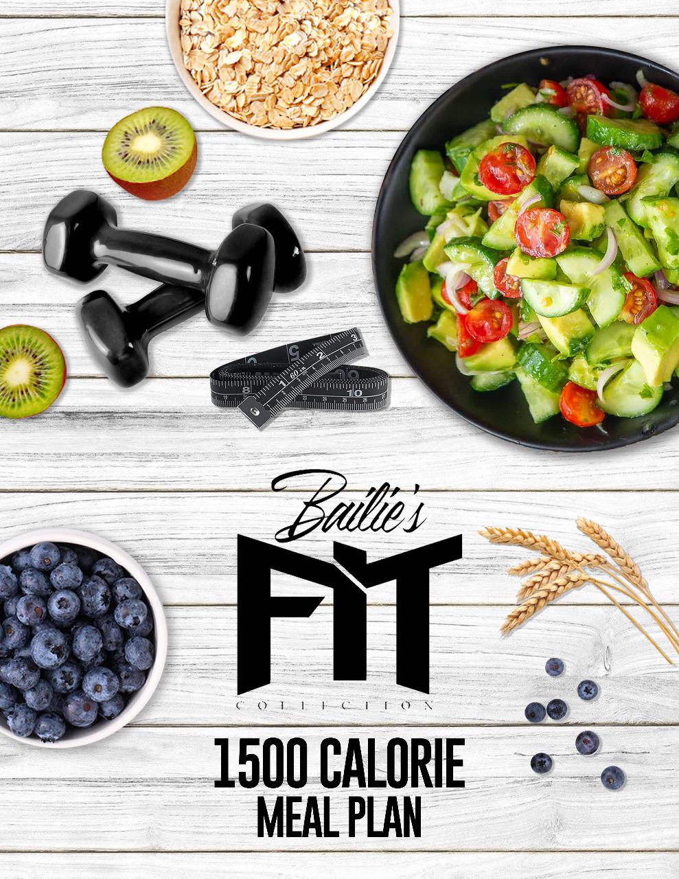 1500 Calorie 7 Day Meal Plan